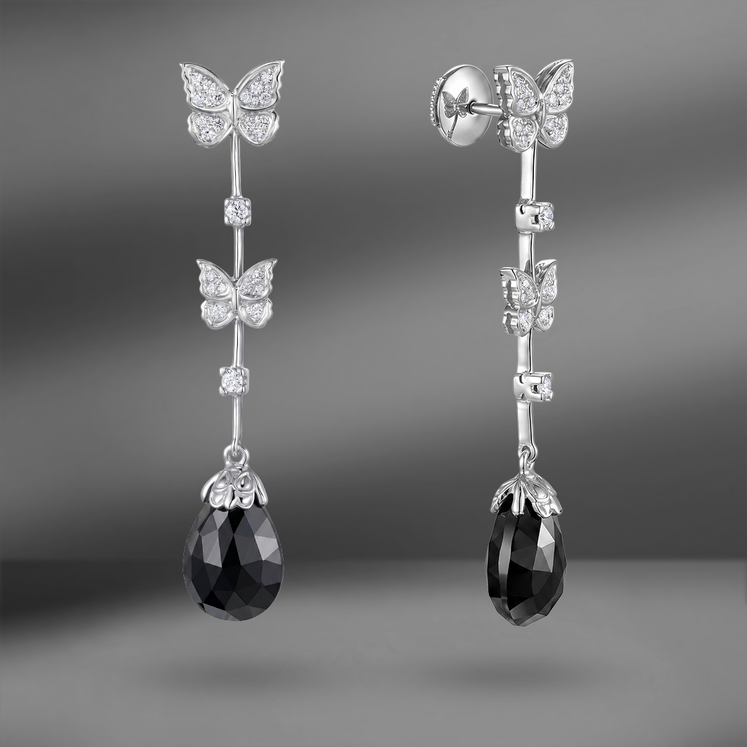 продажа Золотые серьги с ониксом Carrera y Carrera в салоне «Emporium Gold»
