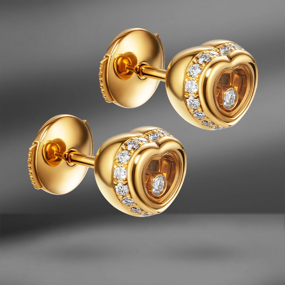 продажа Золотые серьги с бриллиантами Chopard Miss Happy в салоне «Emporium Gold»