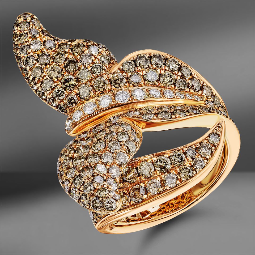 Золотое кольцо Bellini с бриллиантами 2.96Ct