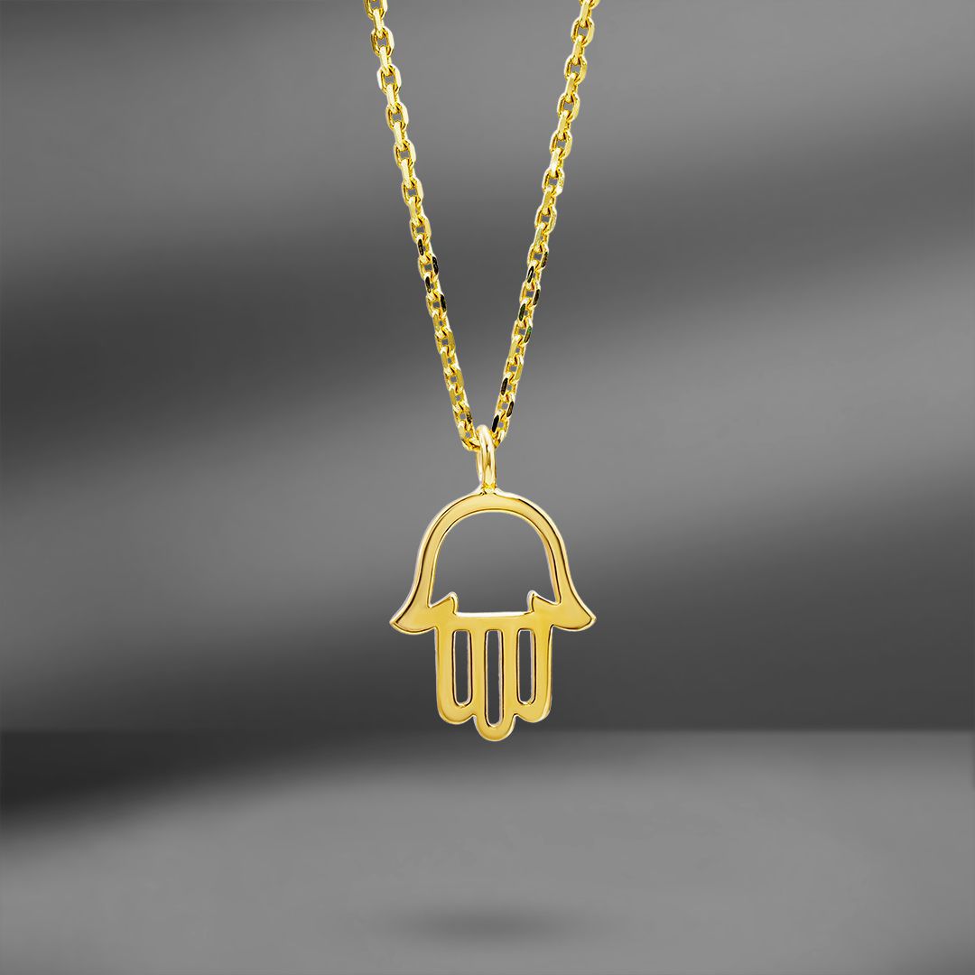 Золотое колье Hamsa