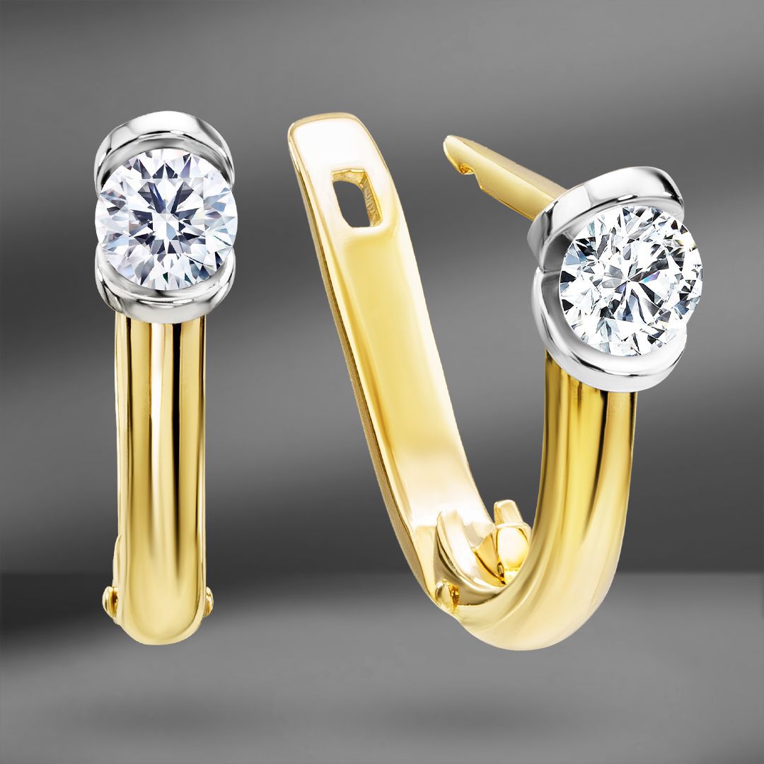 продажа Золотые серьги EPL с бриллиантами 0.62 Ct в салоне «Emporium Gold»