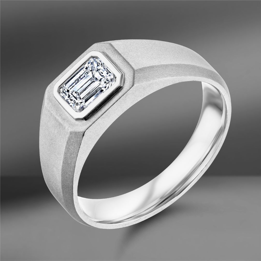 Мужское кольцо Charles с бриллиантом 0.92Ct