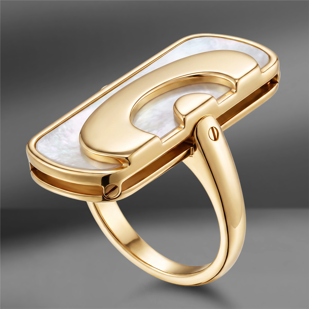 продажа Золотое кольцо Bvlgari с перламутром в салоне «Emporium Gold»