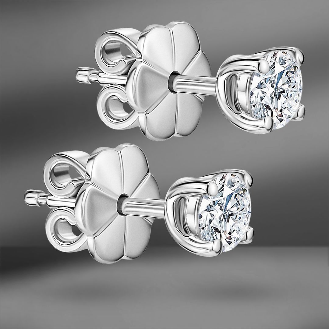 продажа Золотые пусеты Vettore с бриллиантами 0.48 Ct в салоне «Emporium Gold»