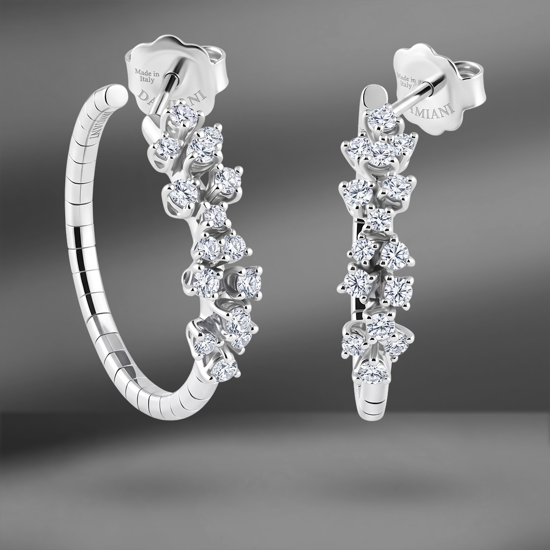 продажа Золотые серьги Damiani Mimosa в салоне «Emporium Gold»