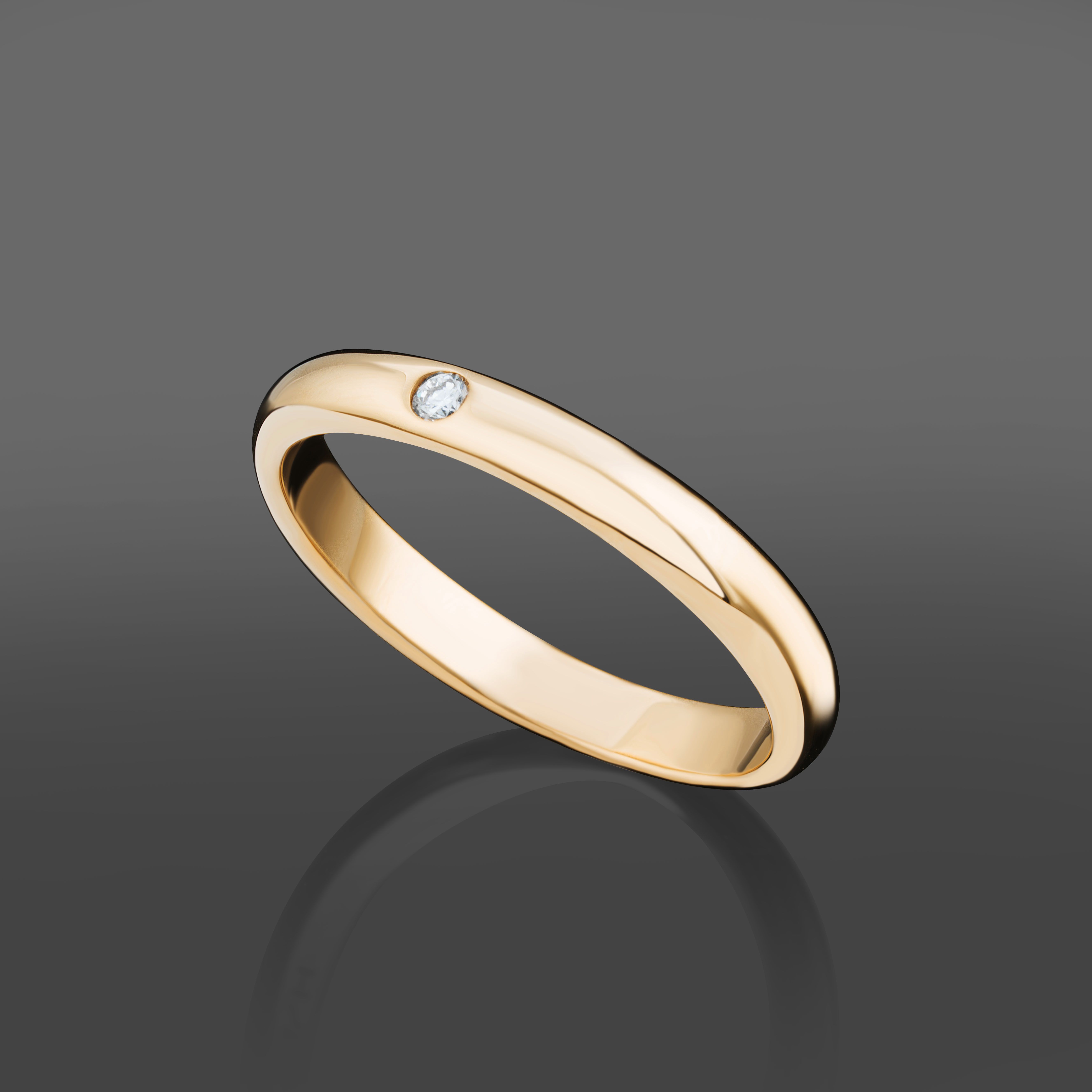 Золотое кольцо H Stern с бриллиантом