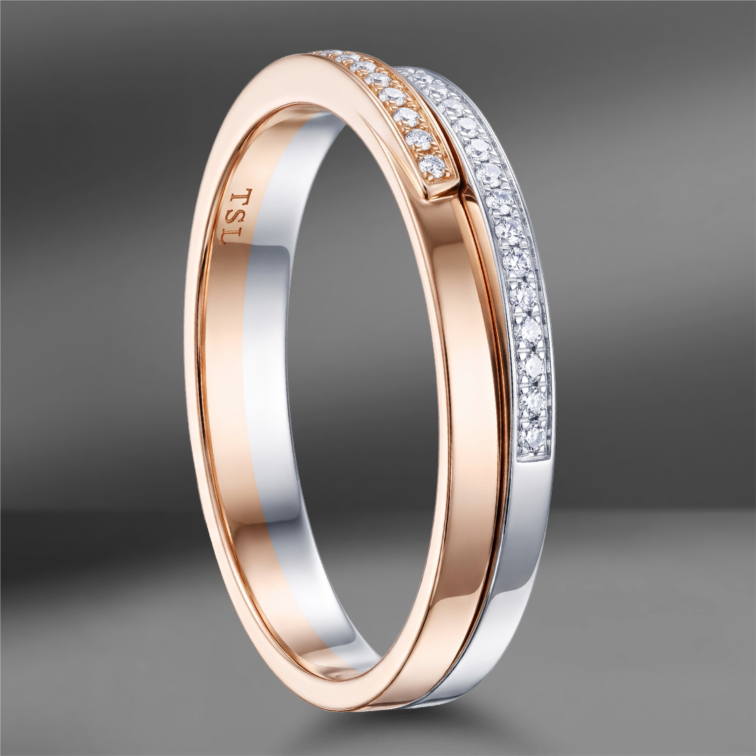продажа Золотое кольцо track с бриллиантами 0.12 Ct в салоне «Emporium Gold»