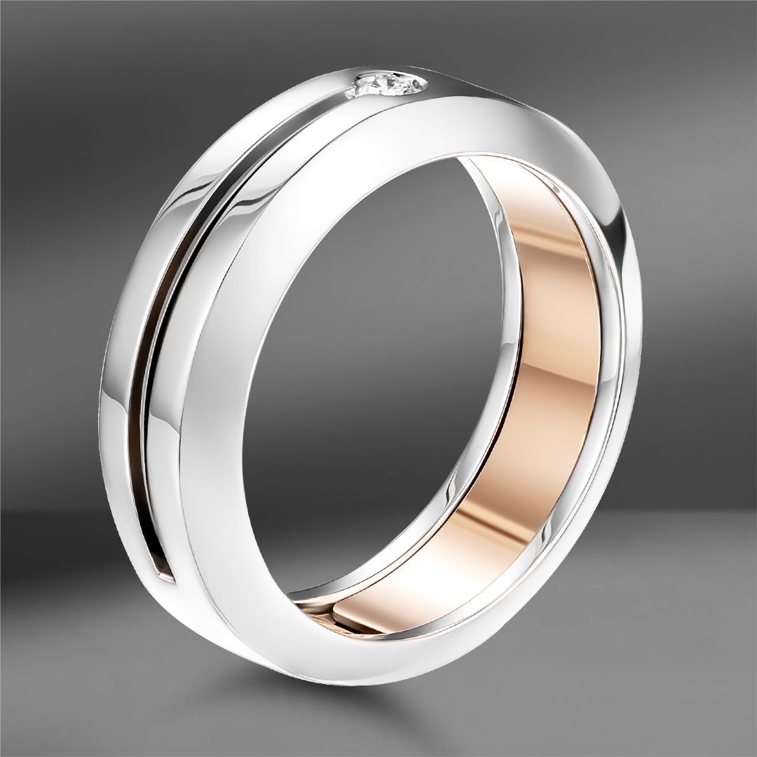 продажа Золотое кольцо Baraka с бриллиантом 0.10 Ct в салоне «Emporium Gold»