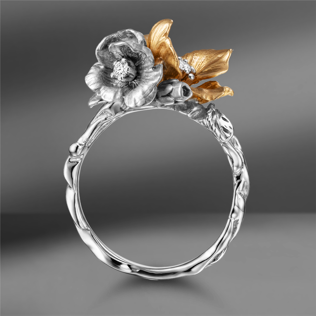 продажа Золотое кольцо с бриллиантами 0.08 Ct в салоне «Emporium Gold»