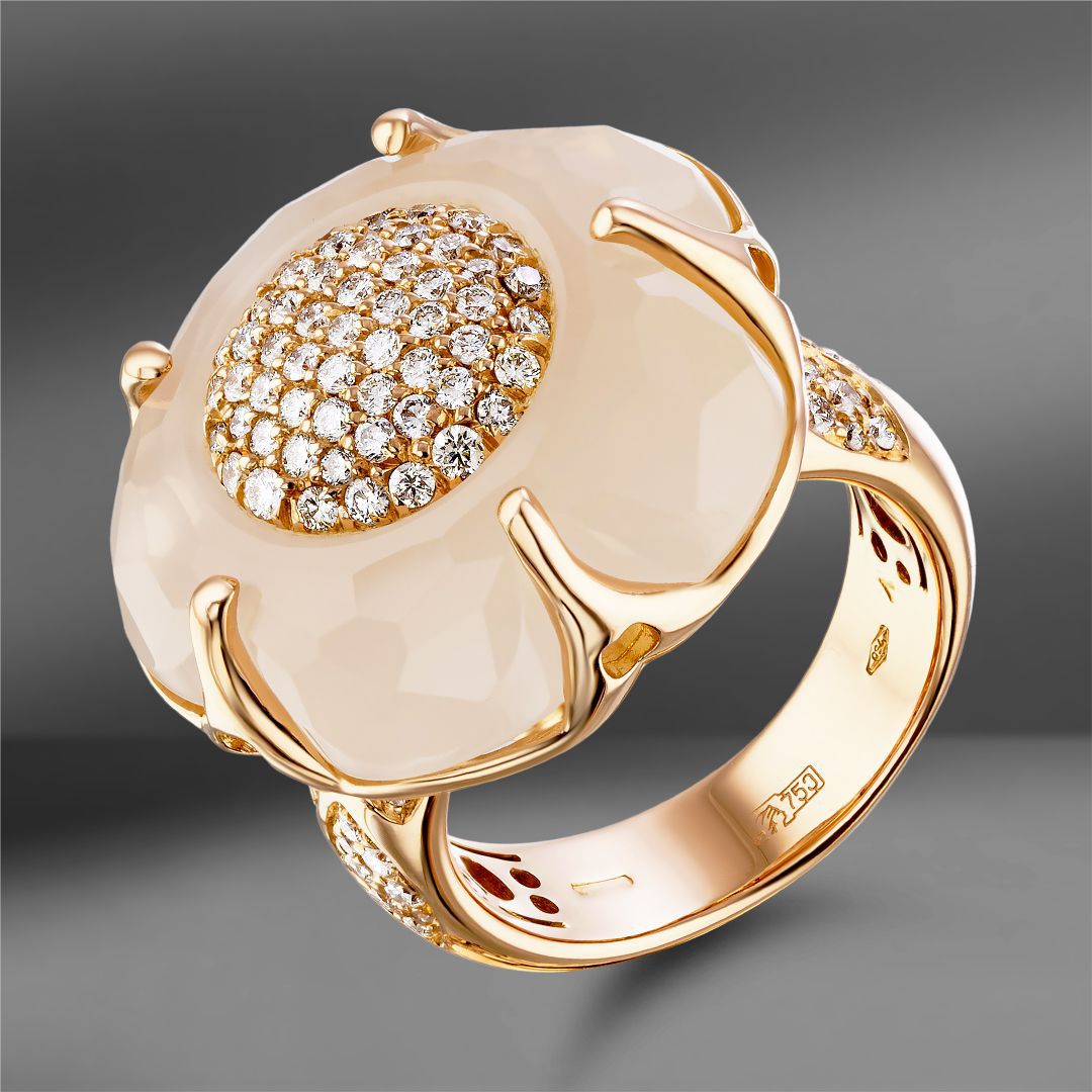 Золотое кольцо Pasquale Bruni Bon Ton Large