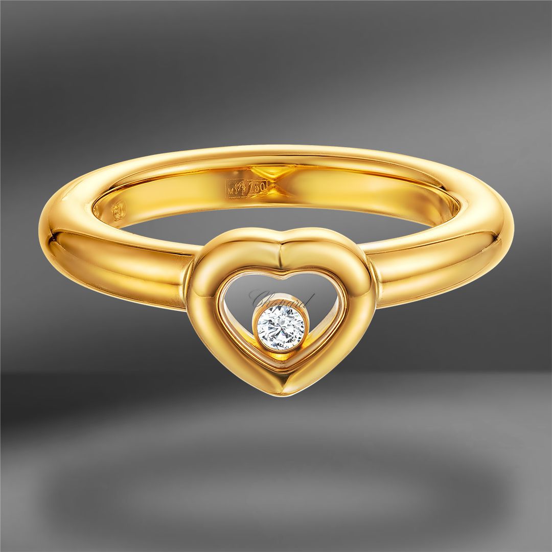 продажа Золотое кольцо Chopard Happy Heart 0.05 Ct в салоне «Emporium Gold»