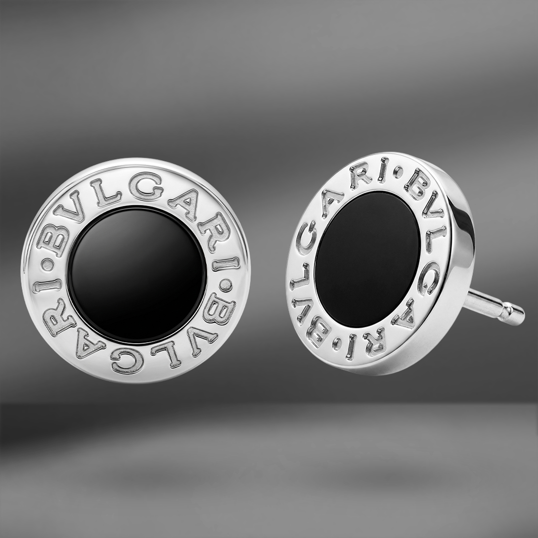 продажа Золотые серьги с ониксом Bvlgari в салоне «Emporium Gold»