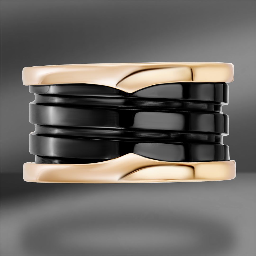 продажа Золотое кольцо с керамикой Bvlgari B.Zero1 (Eu 51) в салоне «Emporium Gold»