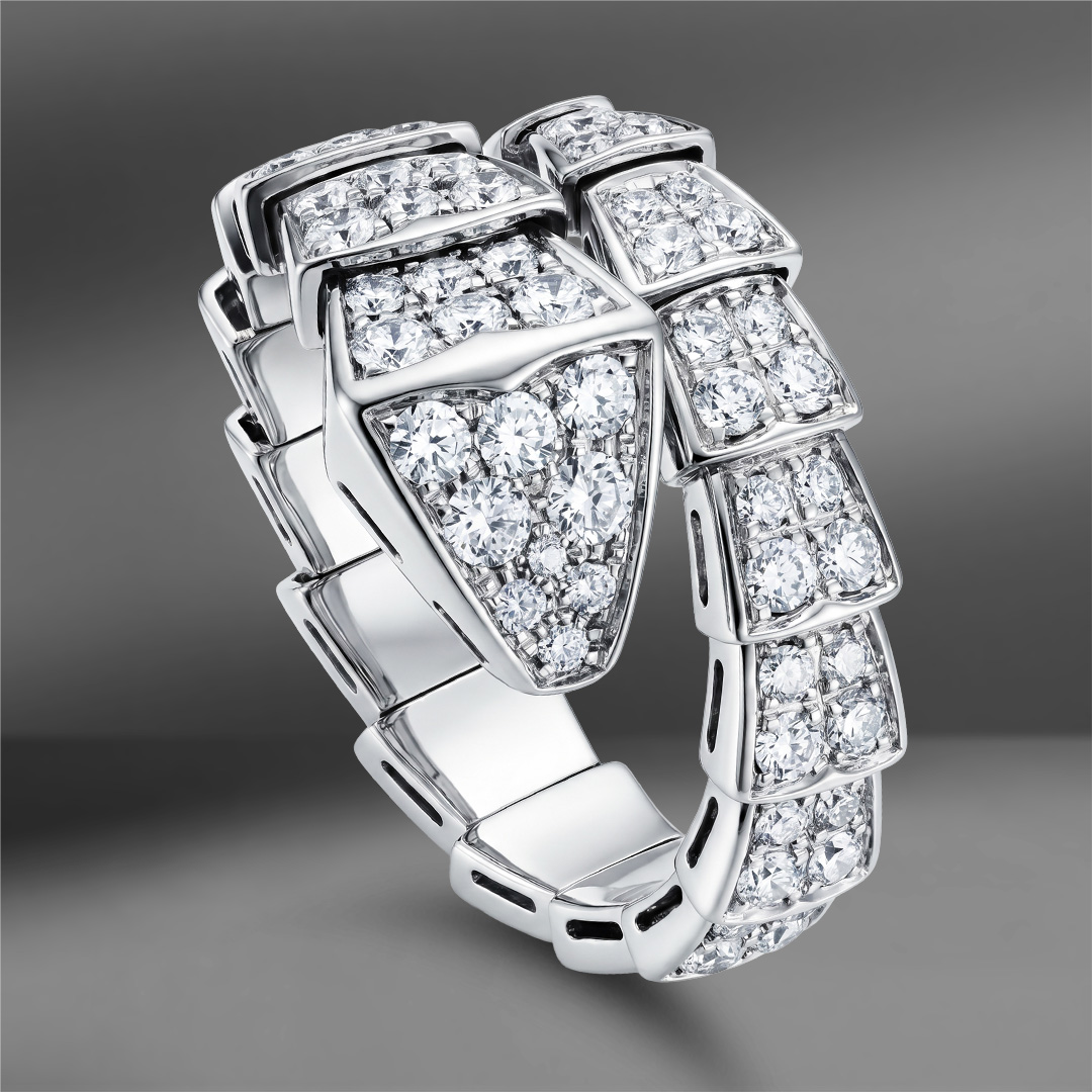продажа Золотое кольцо с бриллиантами в стиле Serpenti (Eu 57) в салоне «Emporium Gold»