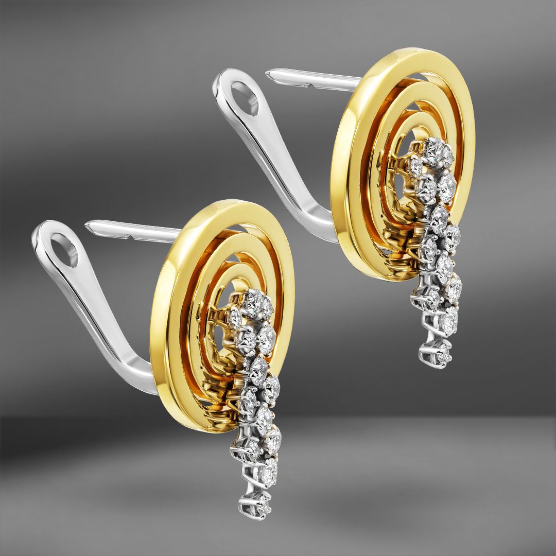 продажа Золотые серьги с бриллиантами 0.78Ct  в салоне «Emporium Gold»