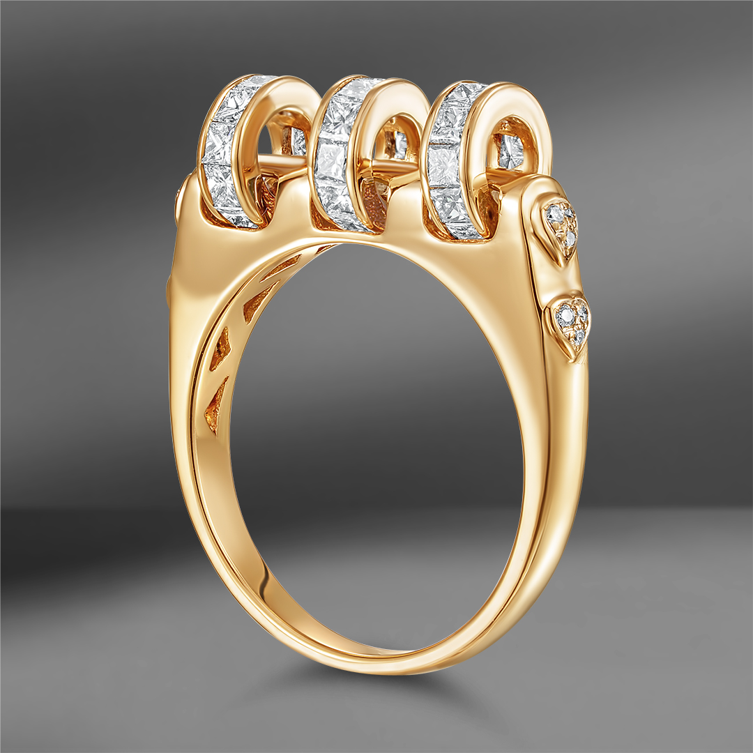 продажа Золотое кольцо с бриллиантами 1.07 Ct (Eu 55) в салоне «Emporium Gold»