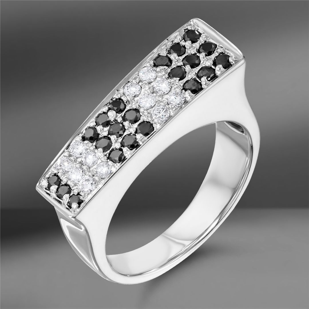 Золотое кольцо с бриллиантами 0.50 Ct