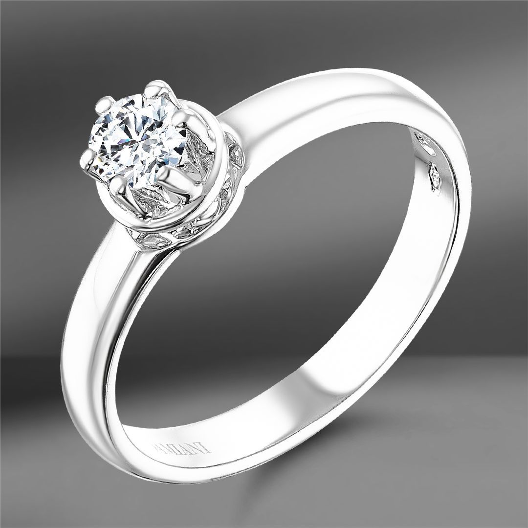 Золотое кольцо Damiani Minou с бриллиантом 0.23Ct
