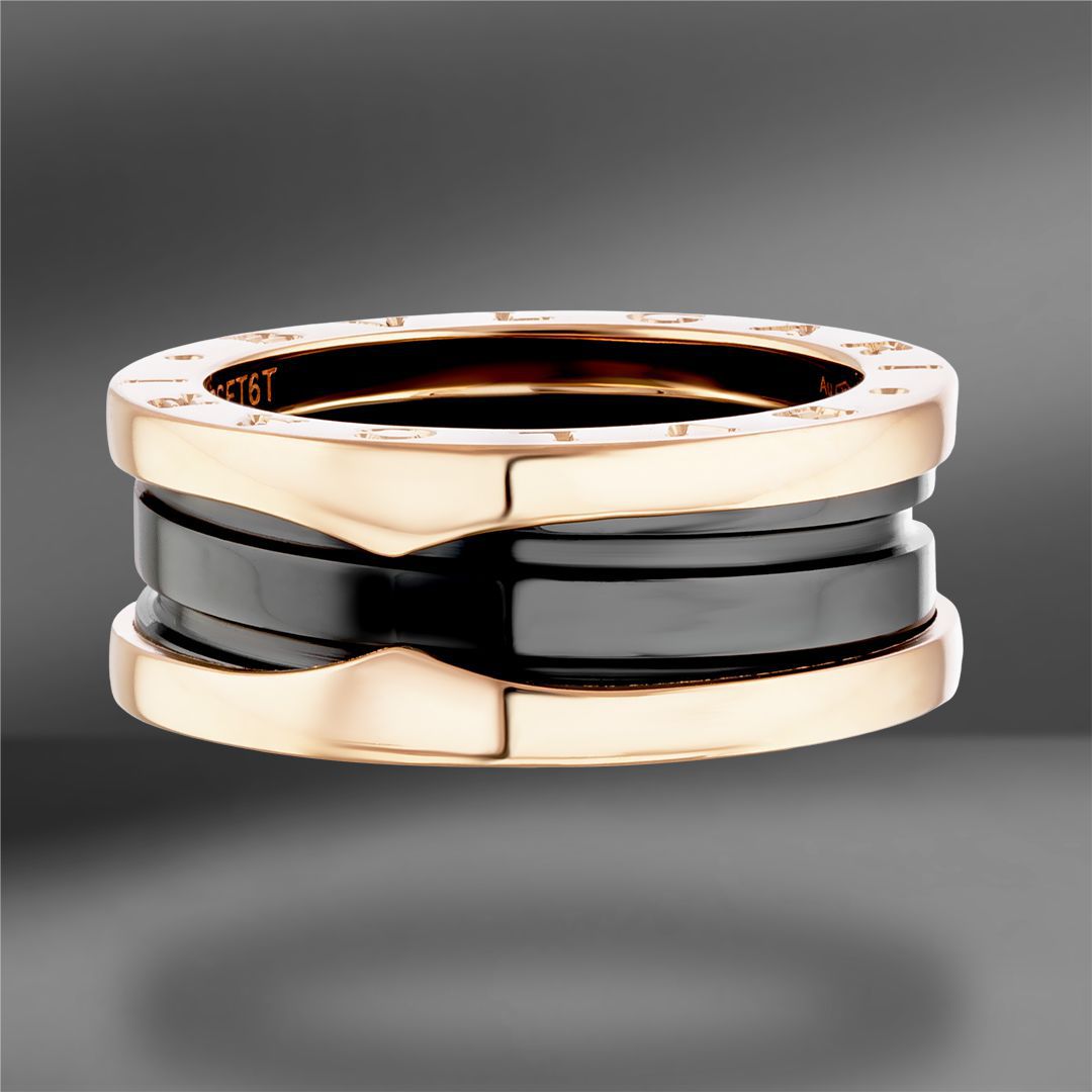 продажа Золотое кольцо Bvlgari B.Zero1 Ceramic в салоне «Emporium Gold»