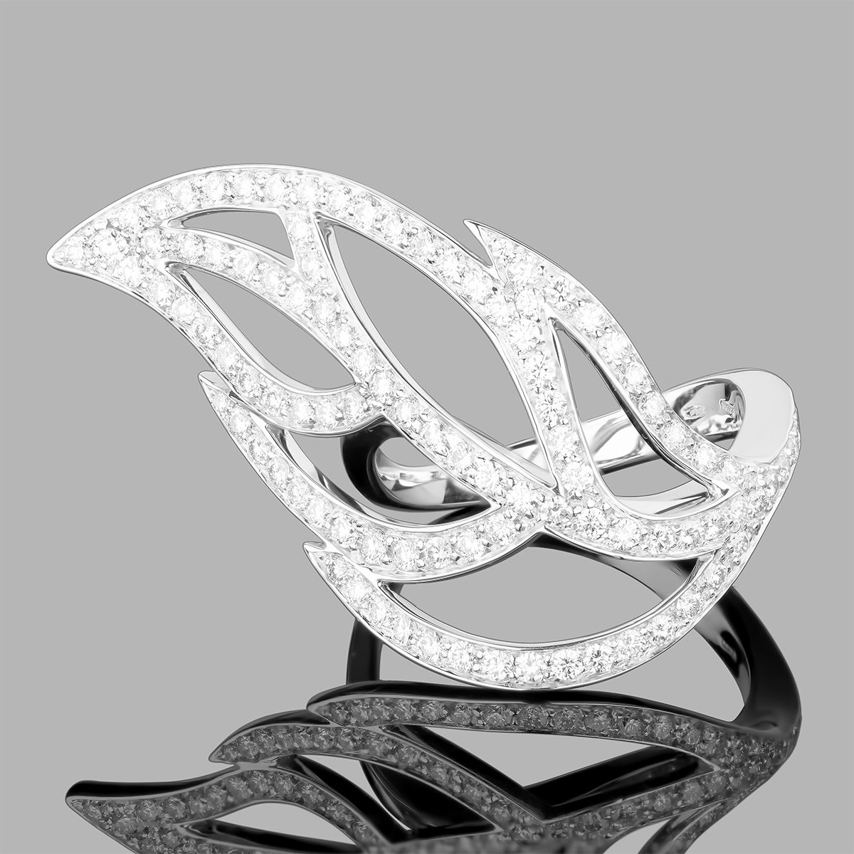 Золотое кольцо Luca Carati с бриллиантами 1.8Ct