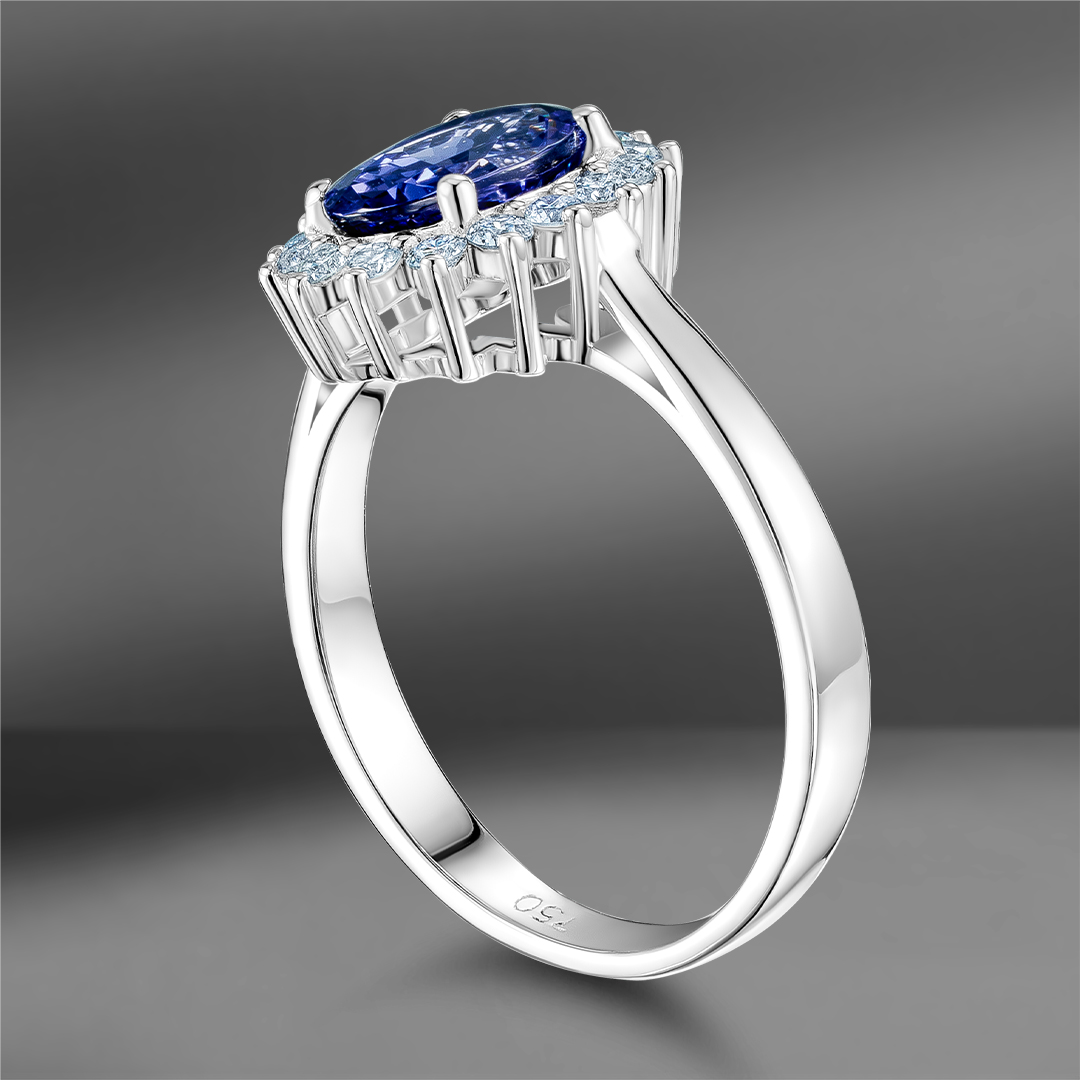 продажа Золотое кольцо Emporium Gold с танзанитом и бриллиантами  в салоне «Emporium Gold»