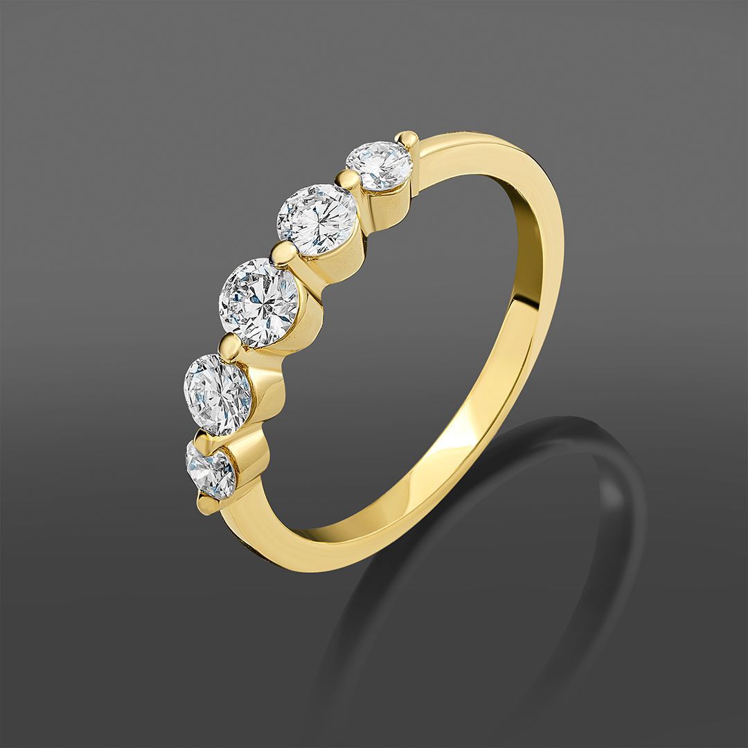 Золотое кольцо Mauro Conti с бриллиантами 0.49Ct