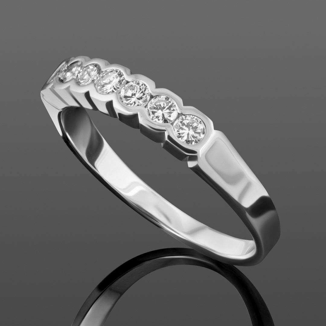 Золотое кольцо с бриллиантами 0.47Ct