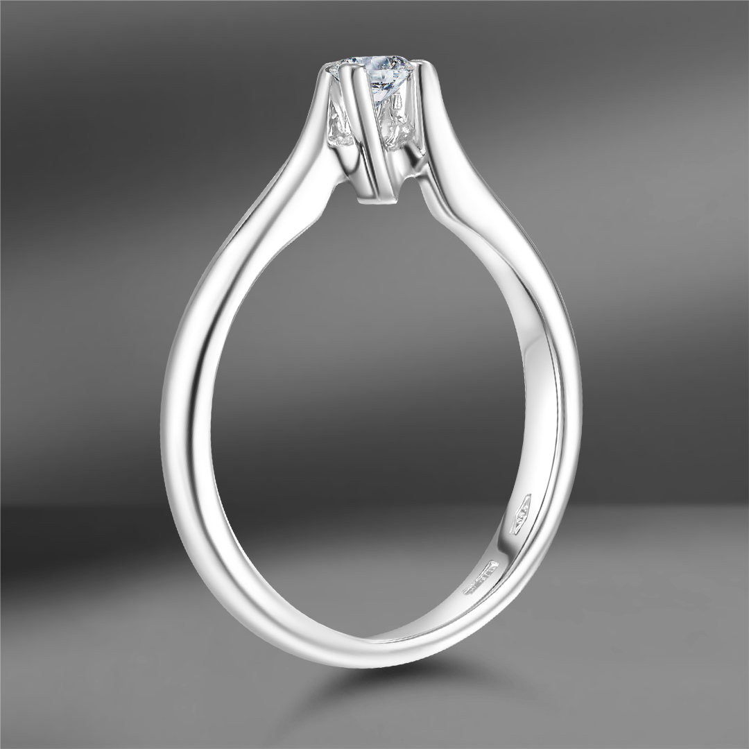 продажа Золотое кольцо с бриллиантом 0.16 Ct (Eu 52) в салоне «Emporium Gold»