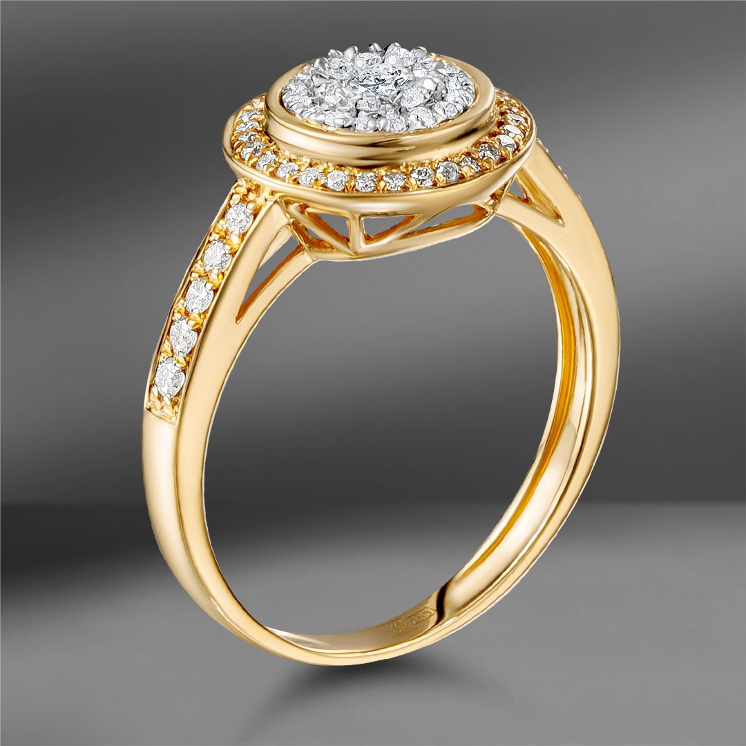 продажа Золотое кольцо с бриллиантами 0.46 Ct в салоне «Emporium Gold»