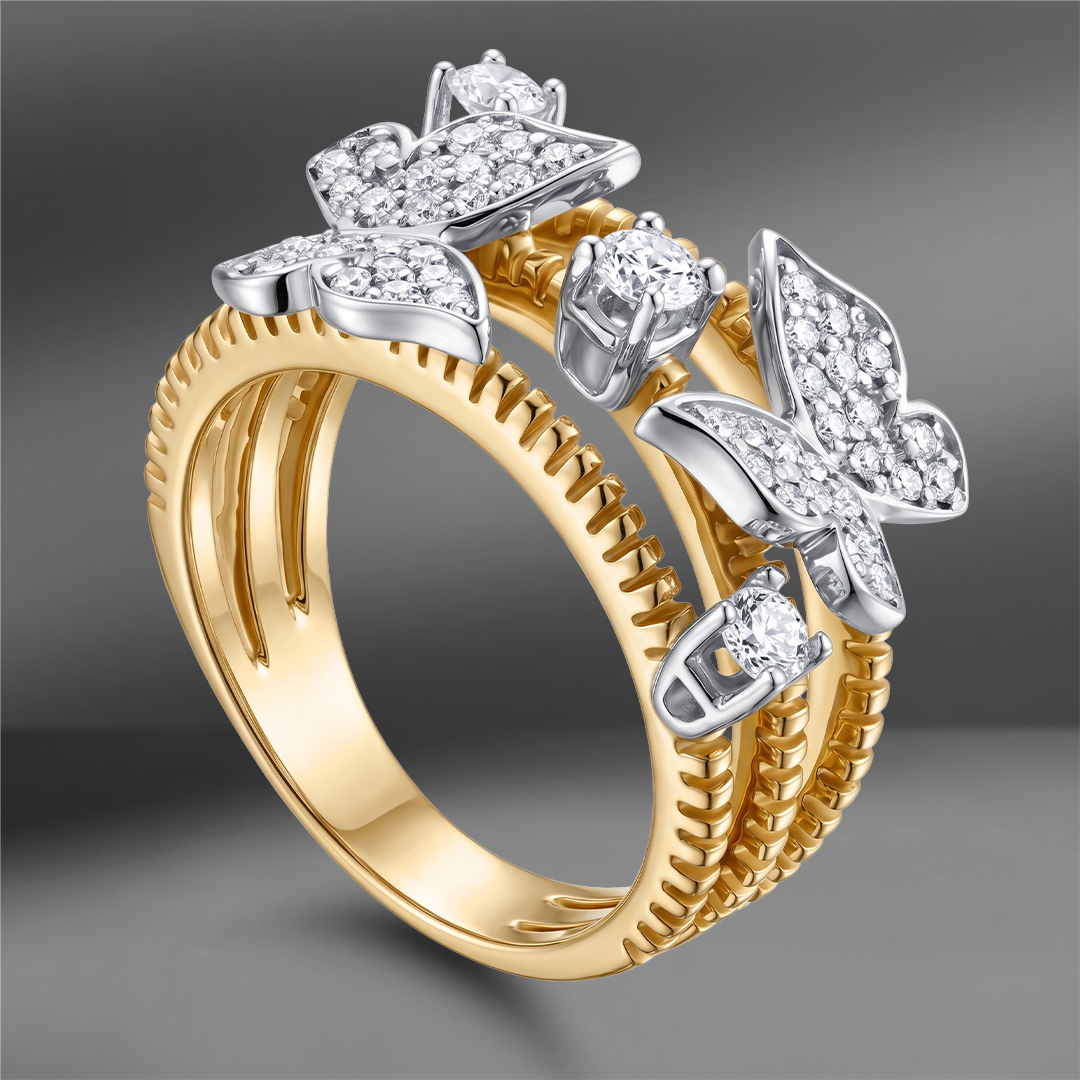 продажа Золотое кольцо с бриллиантами 0.64 Ct (eu 55) в салоне «Emporium Gold»