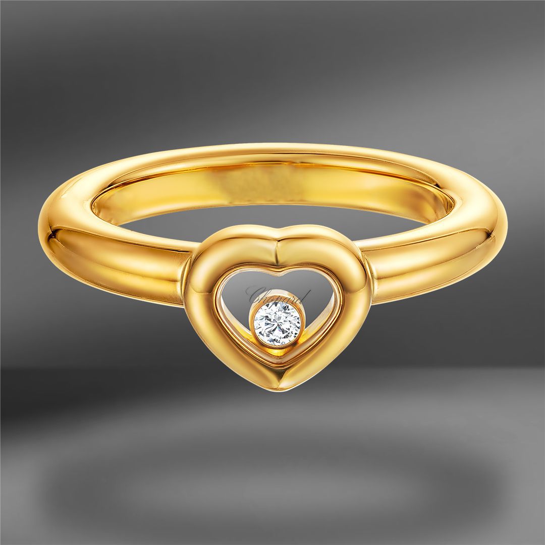 продажа Золотое кольцо Chopard Happy Heart Size 17 в салоне «Emporium Gold»