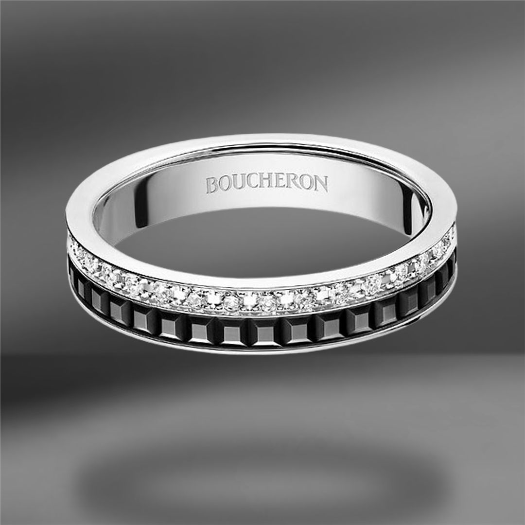 Обручальное кольцо Boucheron Quatre Black Edition 0.30 Ct