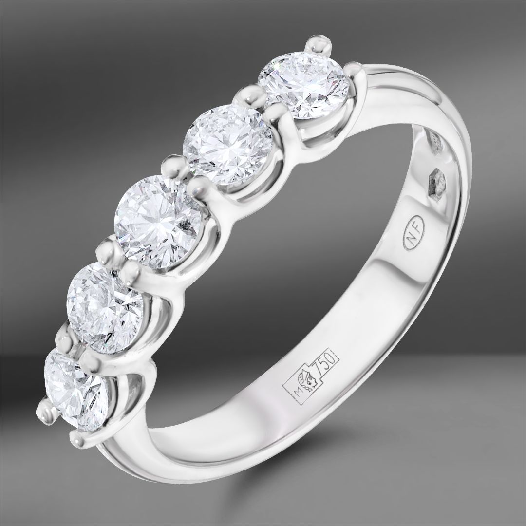 Золотое кольцо с бриллиантами Mercury Classic