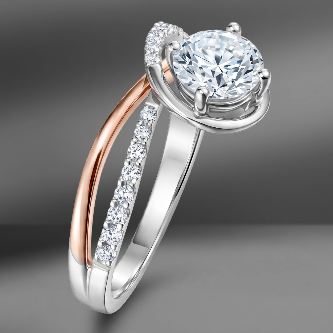 продажа Золотое кольцо с бриллиантами 0.90 Ct (Eu 52) в салоне «Emporium Gold»