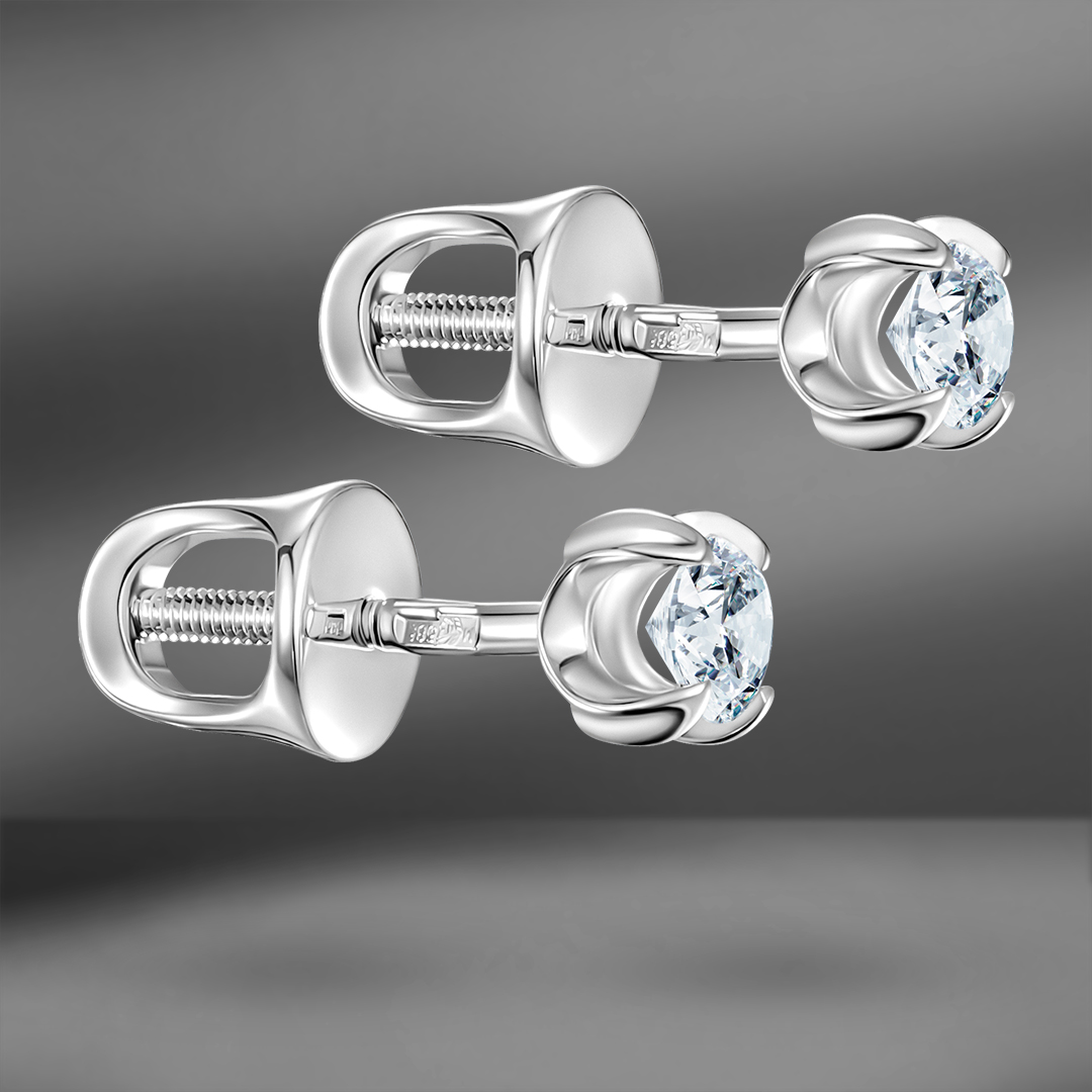 продажа Золотые пусеты с бриллиантами 0.46 Ct в салоне «Emporium Gold»