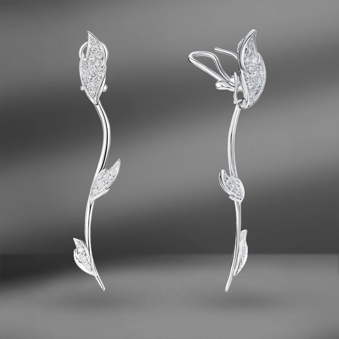 продажа Золотые серьги Luca Carati с бриллиантами в салоне «Emporium Gold»