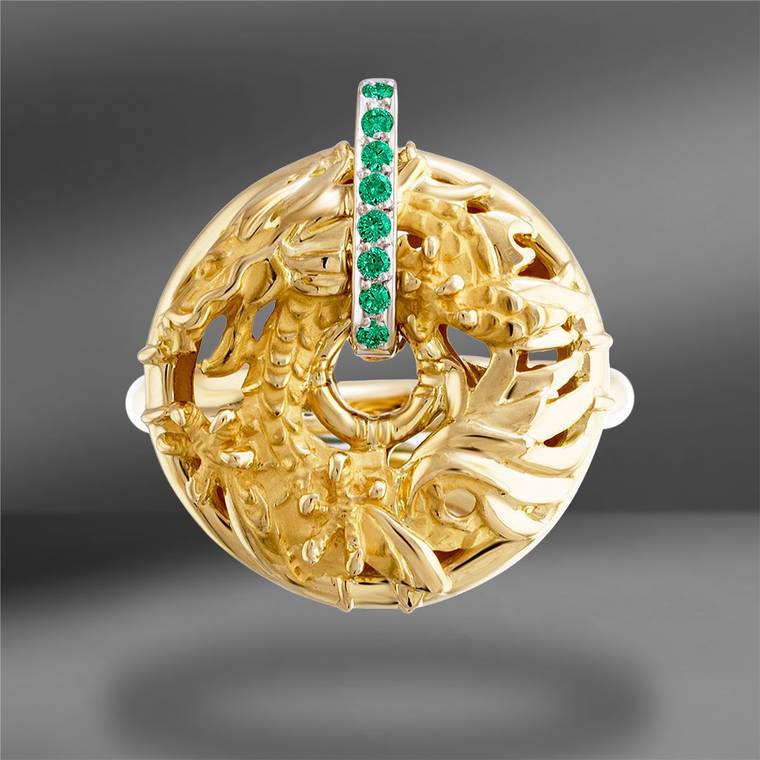 продажа Золотое кольцо Carrera Y Carrera Shanghai с изумрудами в салоне «Emporium Gold»