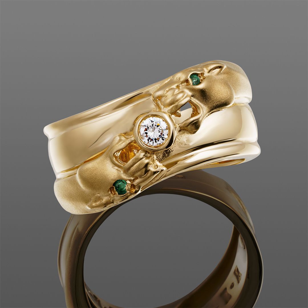 продажа Золотое кольцо Carrera Y Carrera коллекции Panther в салоне «Emporium Gold»