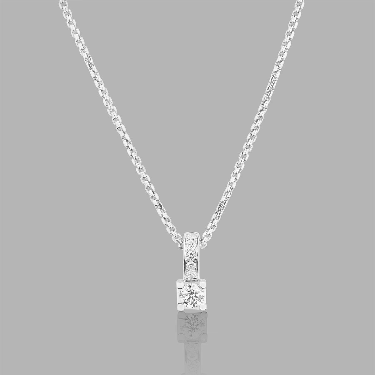 Золотая подвеска с бриллиантами 0.55 Ct