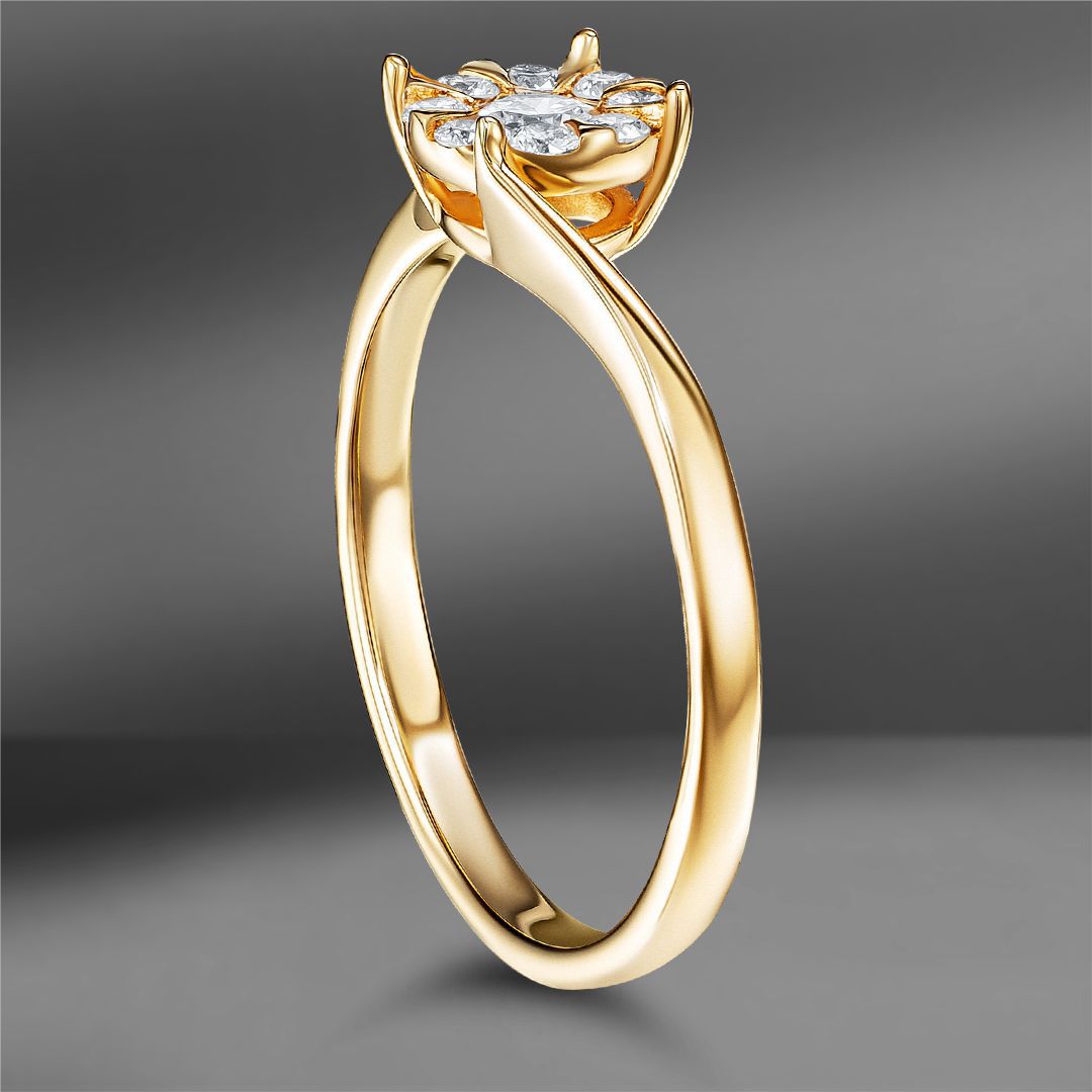 продажа Золотое кольцо Эпл с бриллиантами 0.35 Ct в салоне «Emporium Gold»
