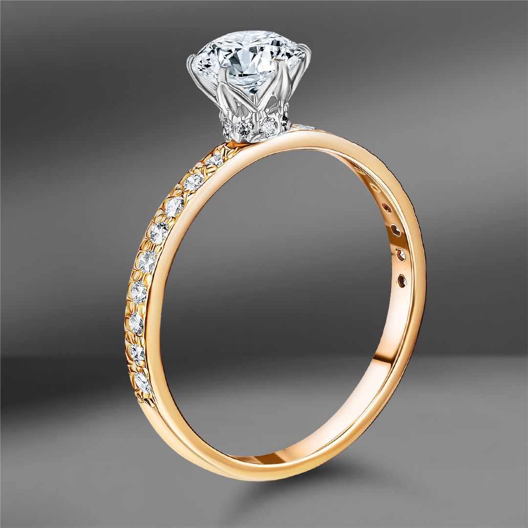 продажа Золотое кольцо с бриллиантами 0.96 Ct в салоне «Emporium Gold»