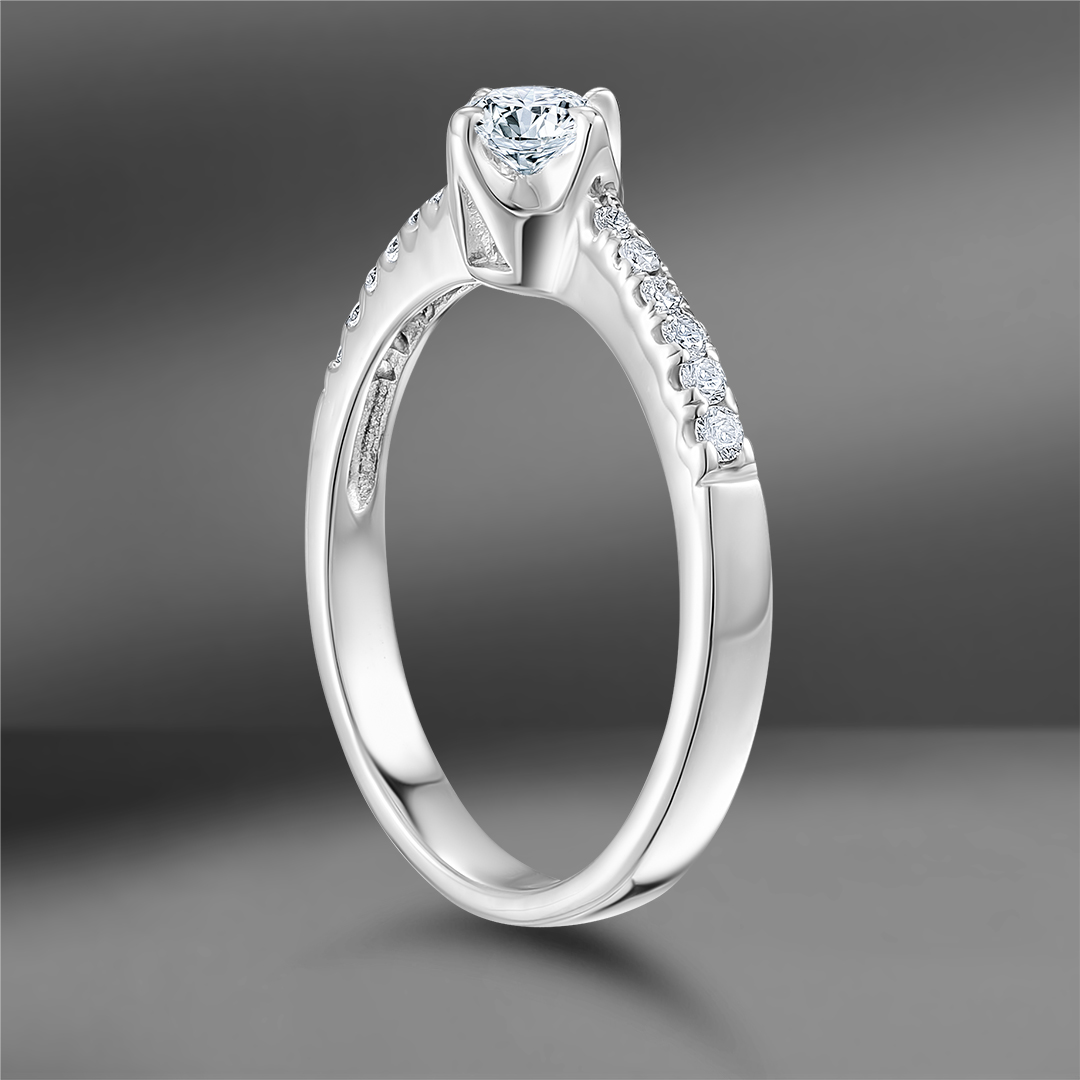 продажа Золотое кольцо с бриллиантами 0.42 Ct (Eu 51) в салоне «Emporium Gold»