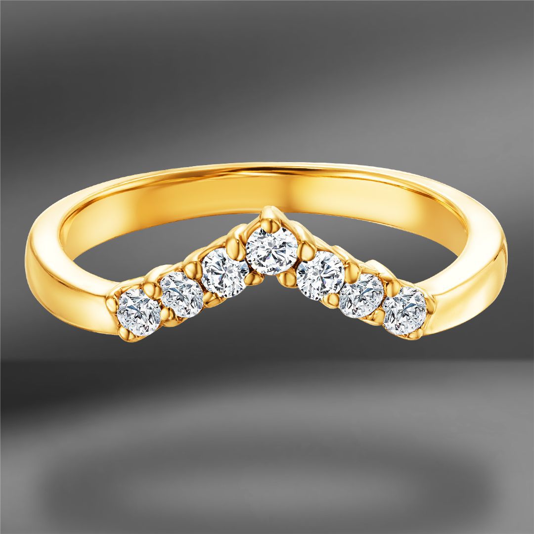 продажа Золотое кольцо с бриллиантами 0.24 Ct Size 17 в салоне «Emporium Gold»