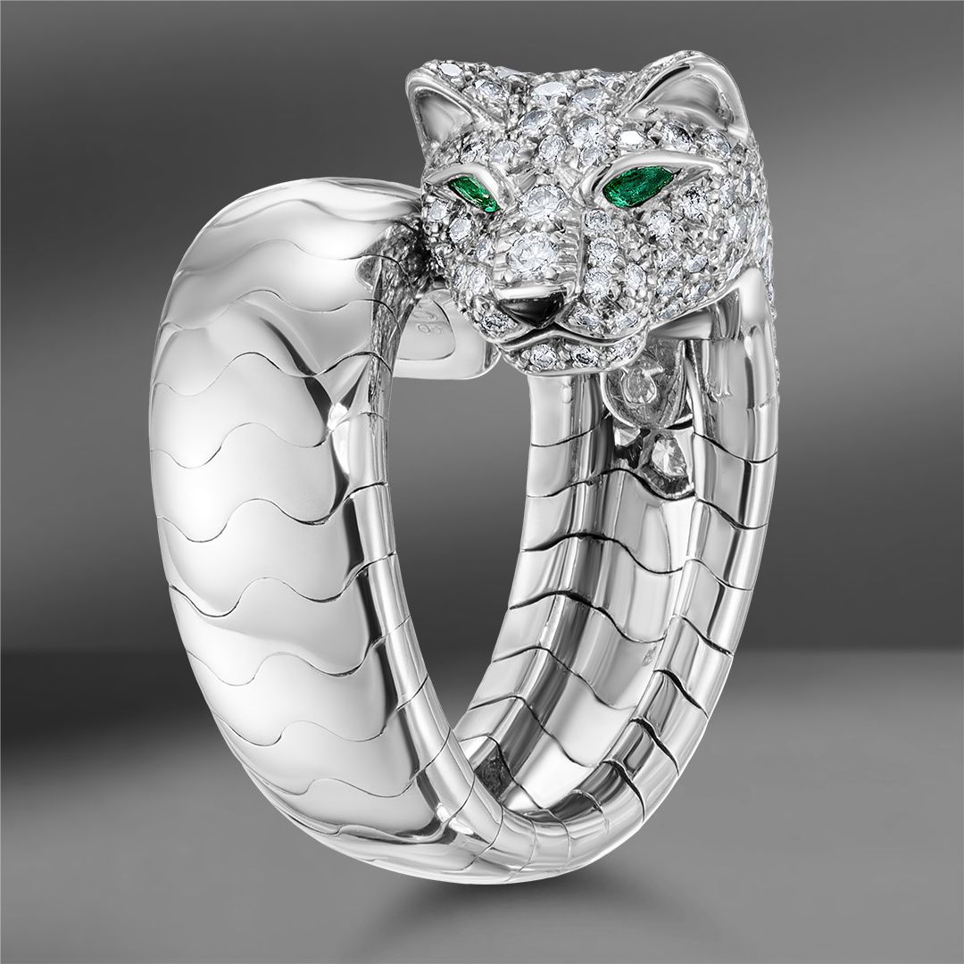 Золотое кольцо Cartier Panthere
