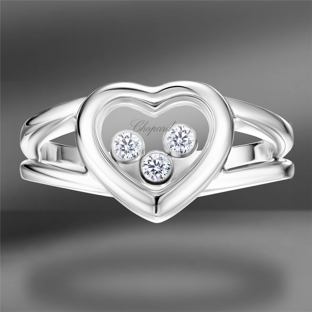 продажа Золотое кольцо Chopard Happy Diamonds Heart Size 53 в салоне «Emporium Gold»