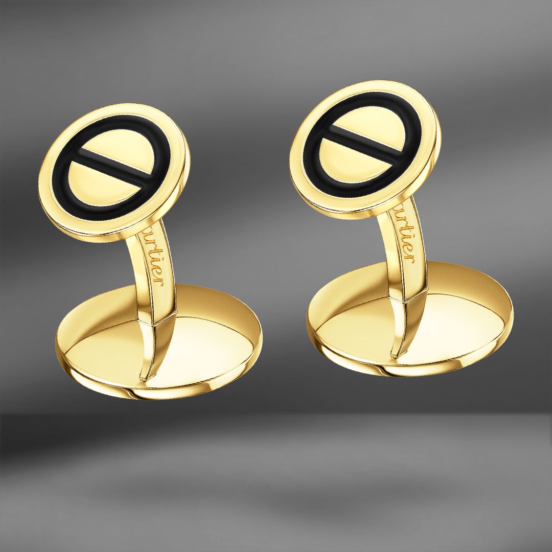 продажа Золотые запонки Cartier Love в салоне «Emporium Gold»