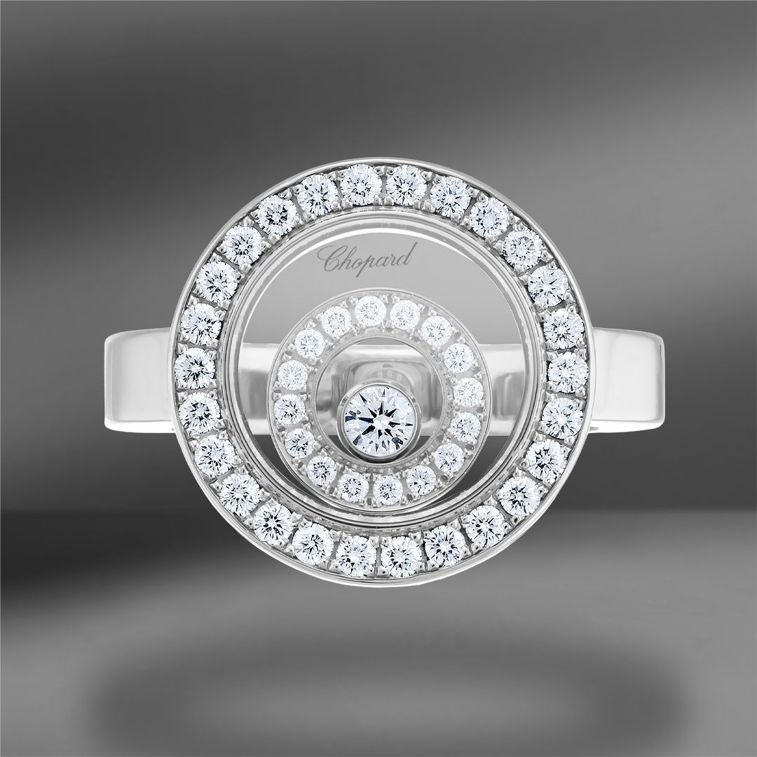 продажа Золотое кольцо Chopard Happy Spirit 17.2 ( Eu 54 ) в салоне «Emporium Gold»