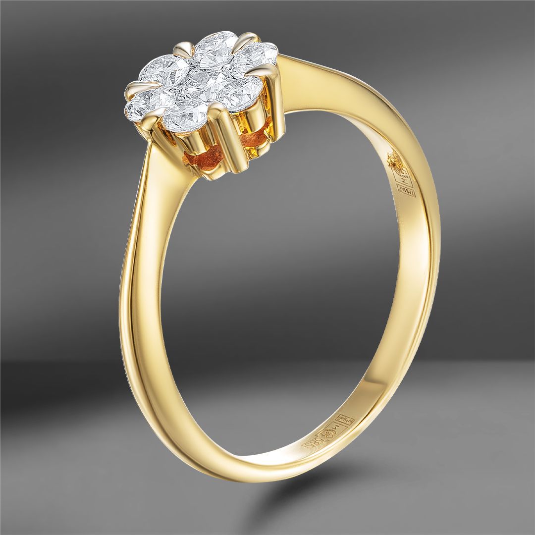 продажа Золотое кольцо с бриллиантами 0.48 Ct в салоне «Emporium Gold»