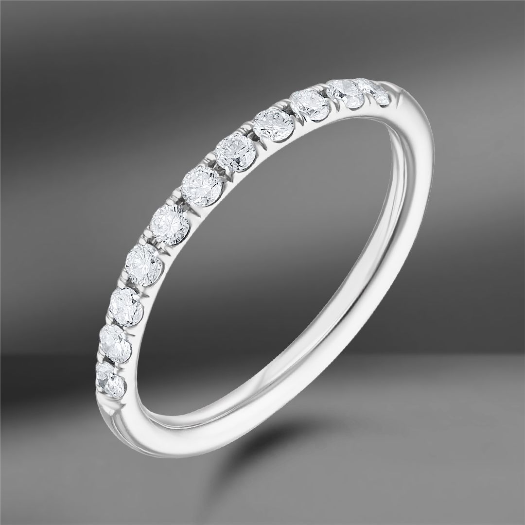 Золотое кольцо Track с бриллиантами 0.18 Ct