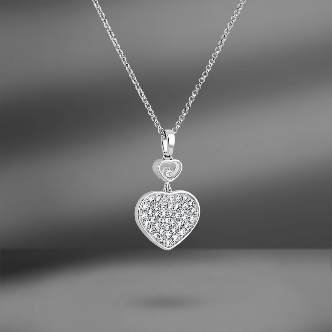 Золотая подвеска Chopard Happy Hearts